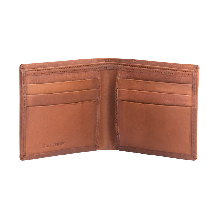 Compact Card Wallet Printed Brown