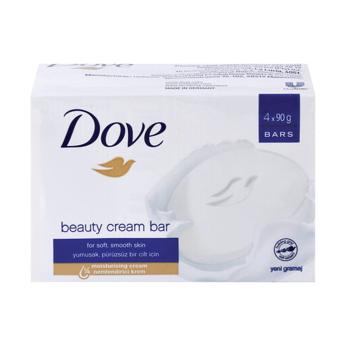 Dove Beauty Bar White 90g x 4 Bars
