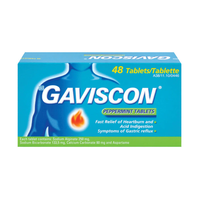 Gaviscon Peppermint 48 Tablets