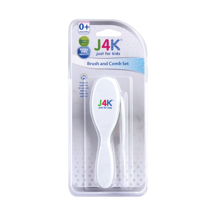 J4K Brush & Comb Set - White