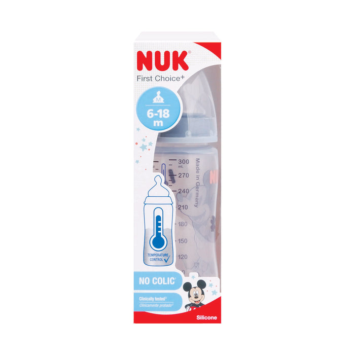 NUK First Choice+ Temperature Control Mickey 6-18 Months 300ml