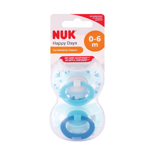 Nuk Silicone Happy Days Soother 0-6 Months Boys