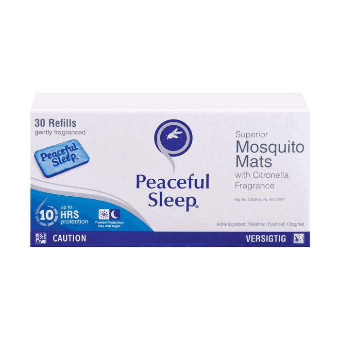Peaceful Sleep Mosquito Mats 30 Refills