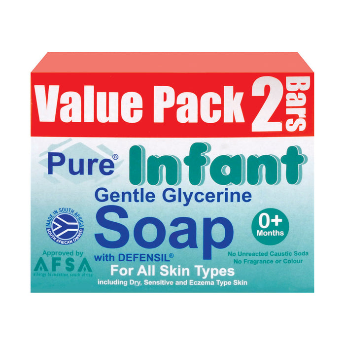 Pure Infant Glycerine Soap 100g x 2 Bars