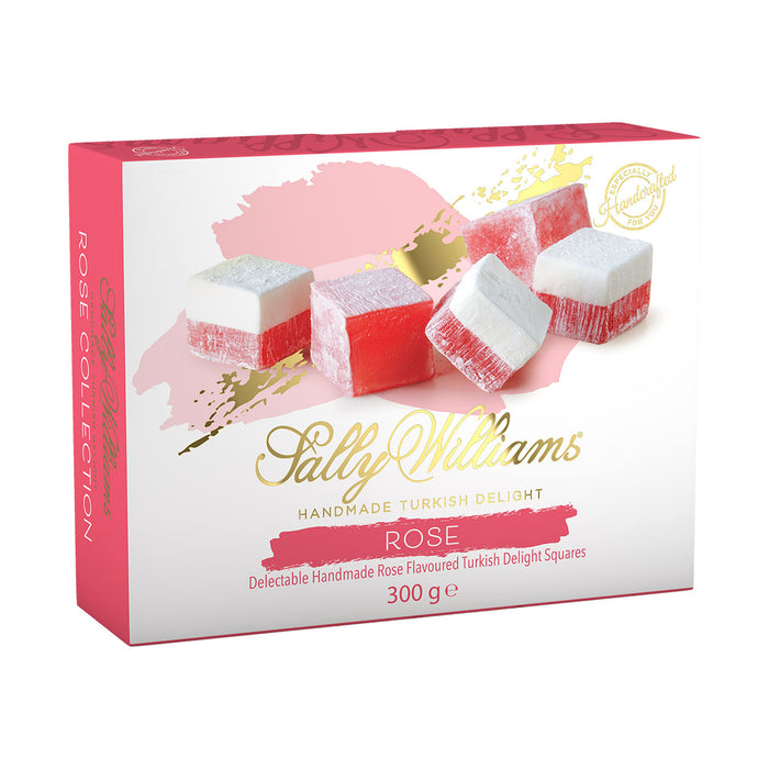Sally Williams Rose Turkish Delight Gift Box 300g