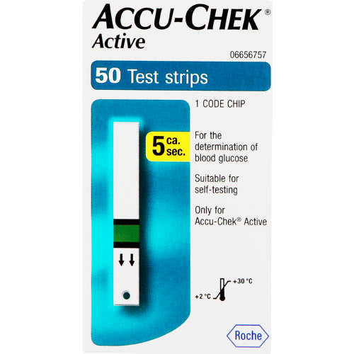Accu-Chek Active 50 Blood Glucose Test Strips