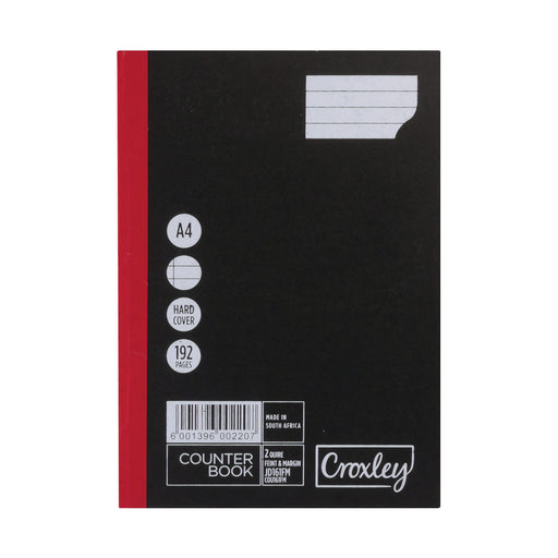 Croxley A4 Hardcover Counter Book 192 Pages