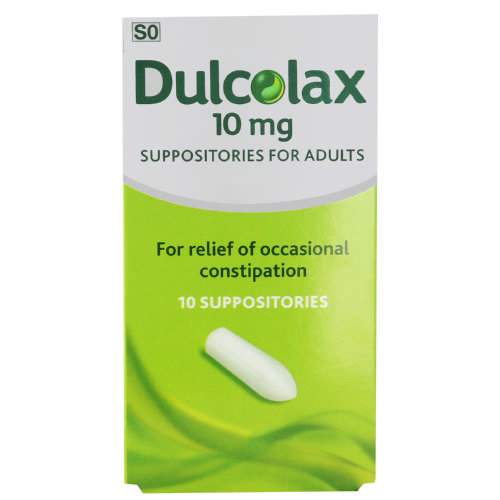 Dulcolax Laxative 10 mg Suppositories for Adults 10