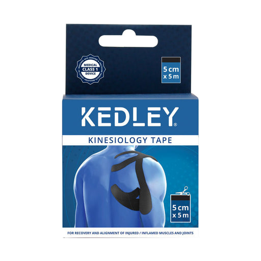 Kedley Kinesiology Sports Tape 5cm x 5m - Black