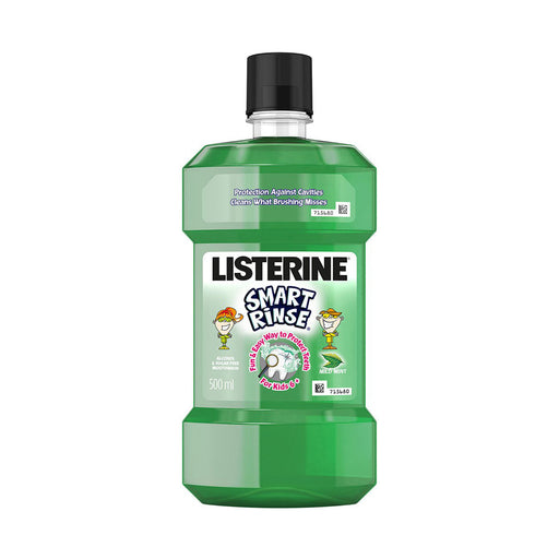 Listerine Kids Smart Rinse Mouthwash Mild Mint 500ml