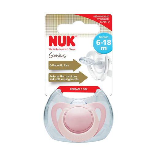 Nuk Genius Silicone Soother 6-18 Months Girls