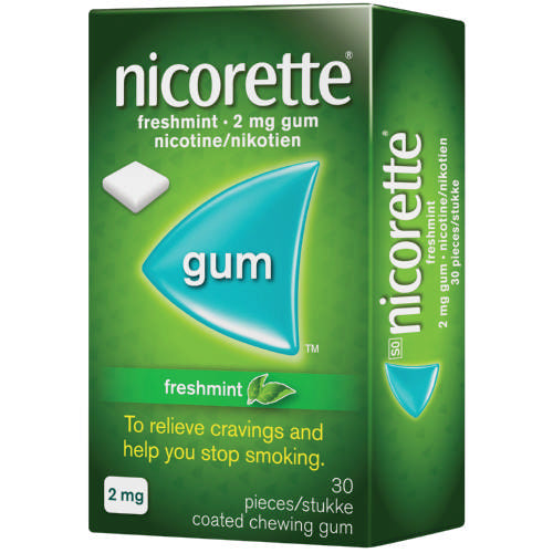 Nicorette Chewable Nicotine-Resin Complex 2mg Mint 30 Pieces