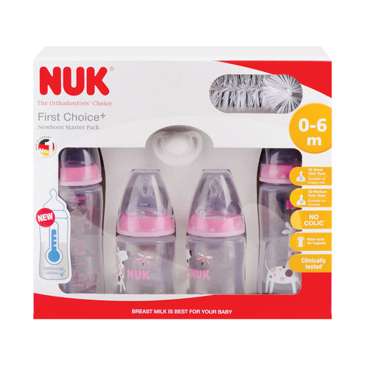 Nuk First Choice Temperature Control Newborn Starter Pack Girl