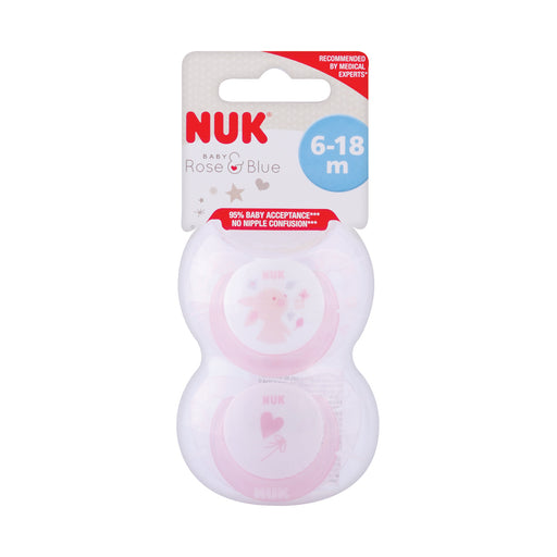 Nuk Silicone Baby Rose Soother 6-18 Months