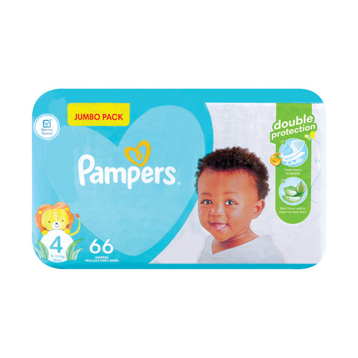Pampers Active Baby-Dry 4 Maxi Jumbo Pack 66 Nappies