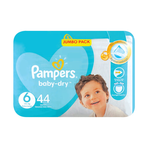 Pampers Active Baby-Dry 6 Extra Large Jumbo Pack 44 Nappies