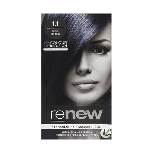 Renew Colour Infusion Permanent Hair Colour Creme Blue Black 1.1