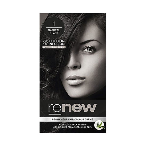 Renew Colour Infusion Permanent Hair Colour Creme Natural Black 1