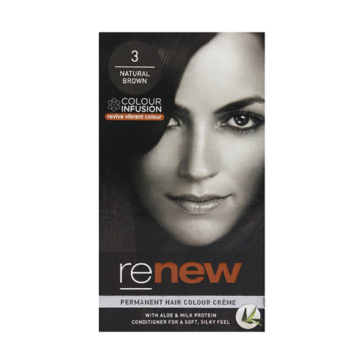 Renew Colour Infusion Permanent Hair Colour Creme Natural Brown 3
