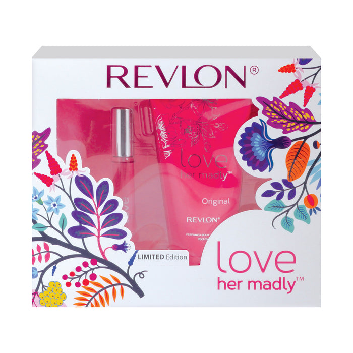 Revlon Love Her Madly Edt Gift Set - Spray 17ml and Body Lotion 150ml