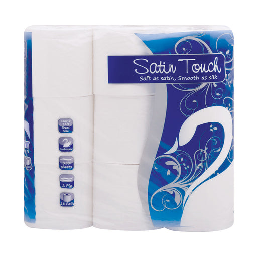 Satin Touch Toilet Paper 18 Rolls