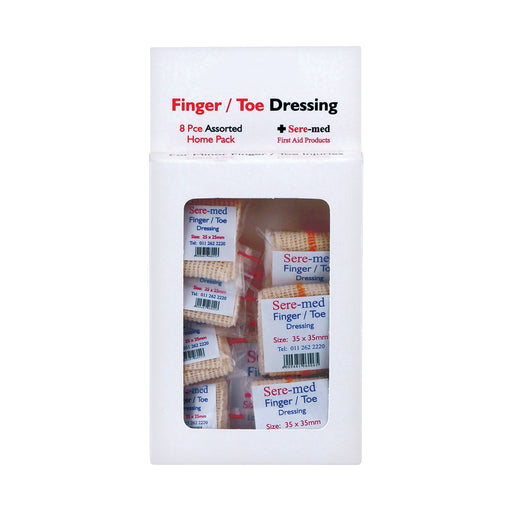 Sere-Med Finger/Toe Dressing 8 Piece Assorted