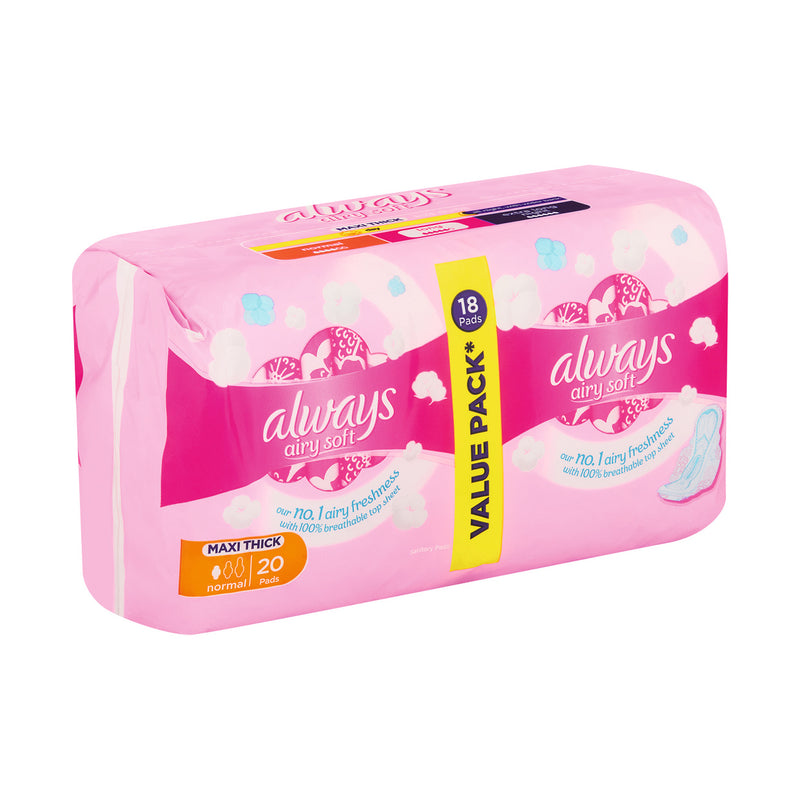 Always Airy Soft Maxi Thick 20 Pads