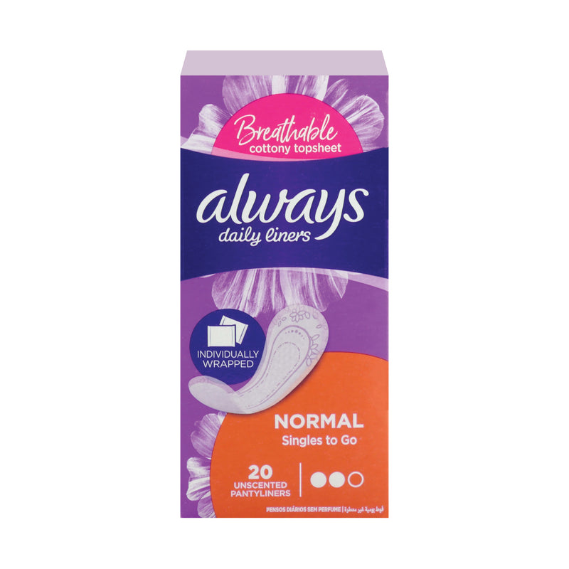 Always Daily Liner Normal 20 Pack