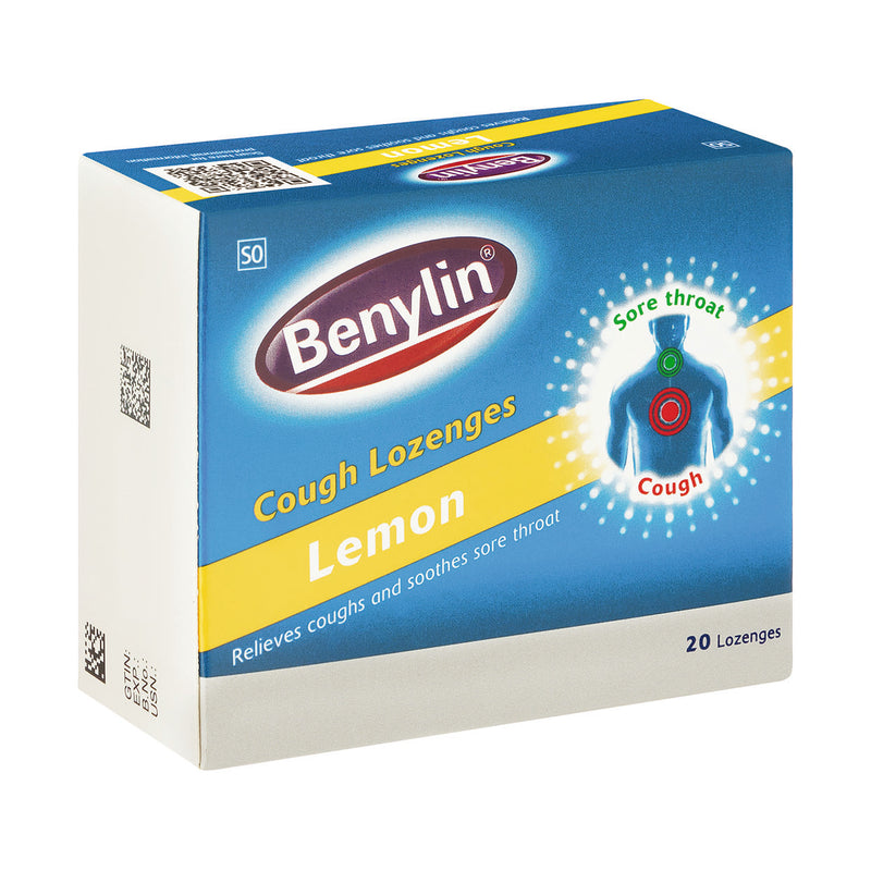 Benylin Cough Lozenges Lemon 20 Lozenges