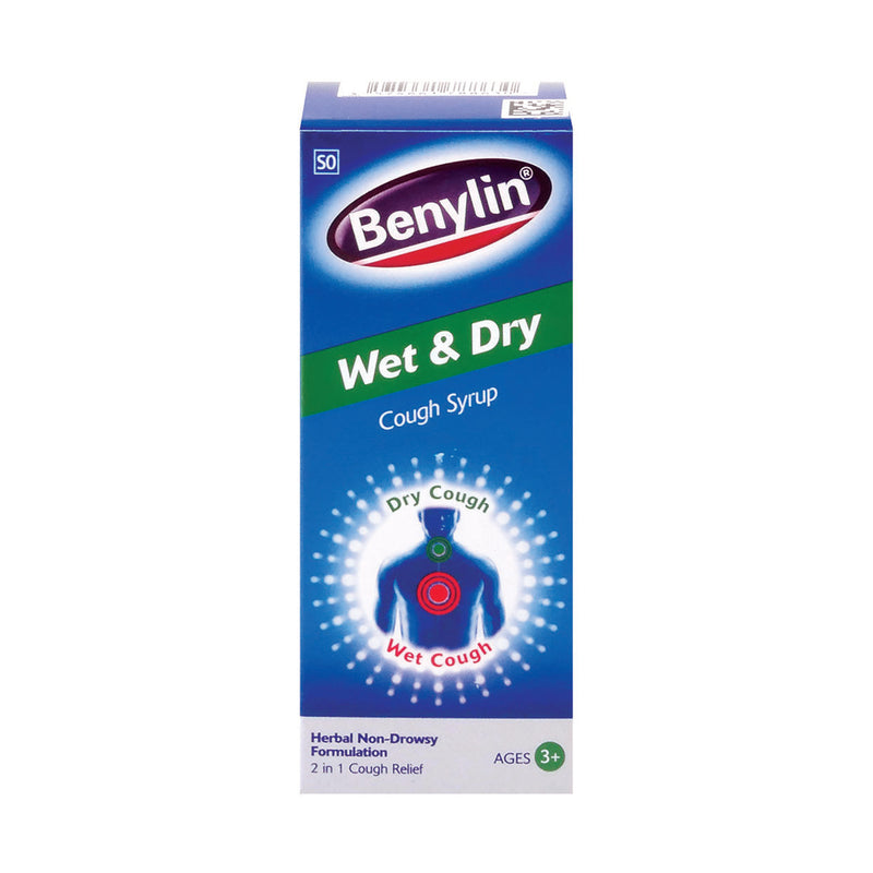 Benylin Wet & Dry Non-Drowsy Cough Syrup 100ml