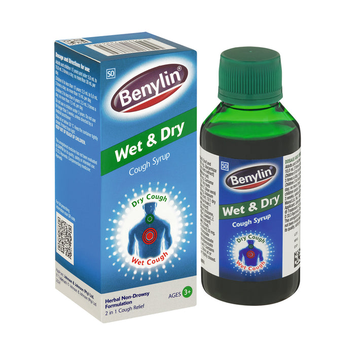 Benylin Wet & Dry Non-Drowsy Cough Syrup 100ml
