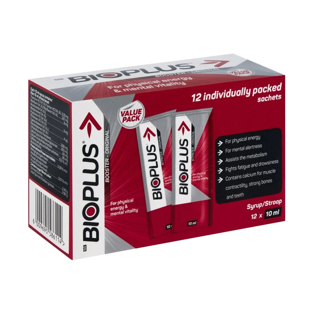 Men Bioplus Bioplus Booster Energy Tonic Original 10ml x 12 Sachets — Maximed Pharmacy