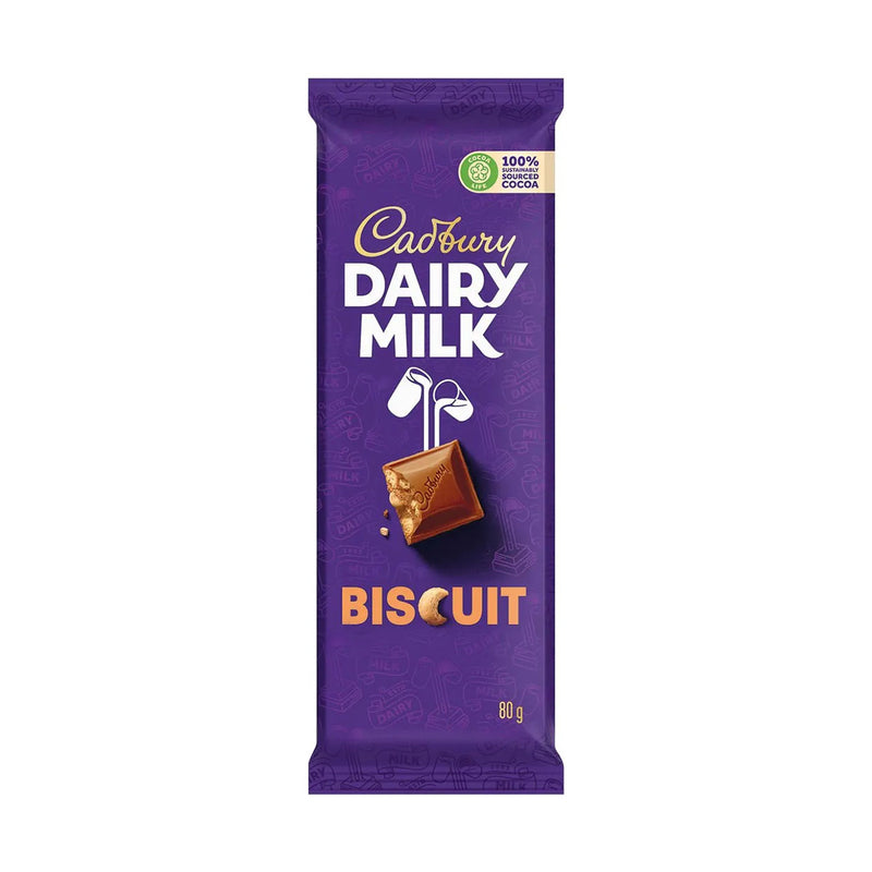 Cadbury Dairy Milk Biscuit Slab 80g