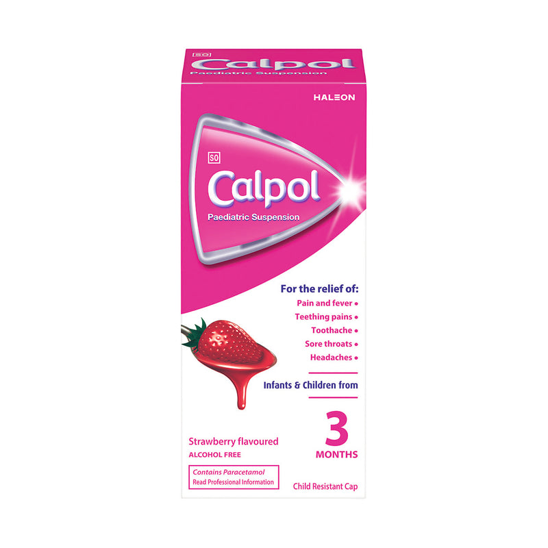 Calpol Paediatric Suspension Strawberry Syrup 50ml