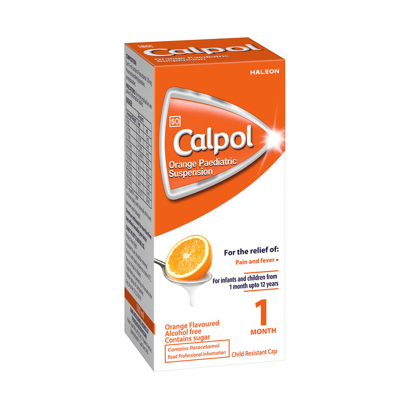Calpol Paediatric Suspension Syrup Orange 100ml