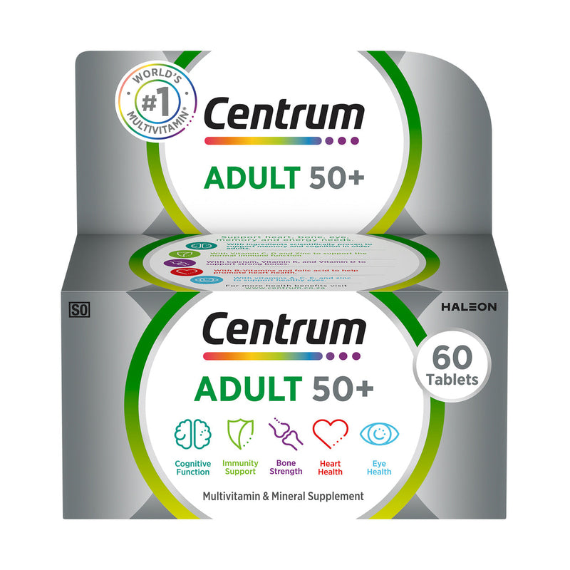 Centrum Adult 50+ Multivitamin 60 Tablets