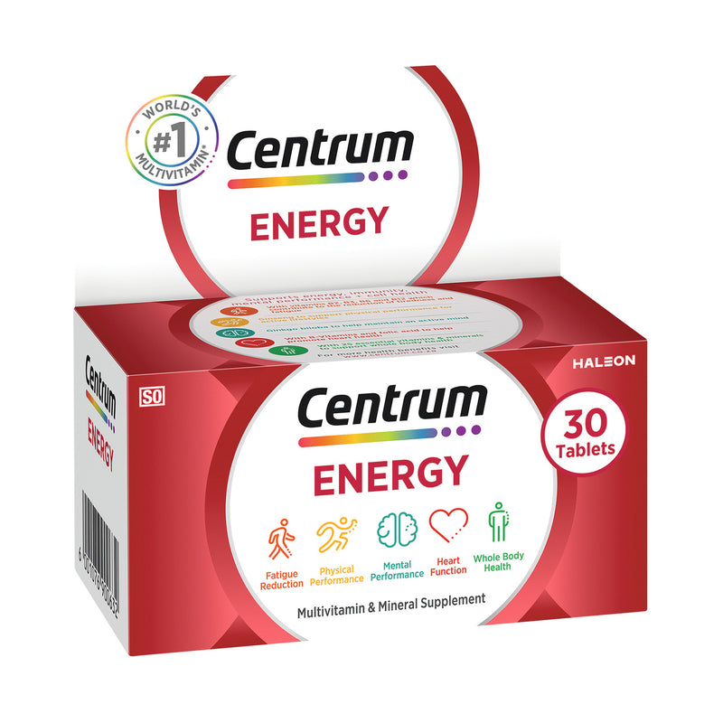 Centrum Energy Multivitamins 30 Tablets