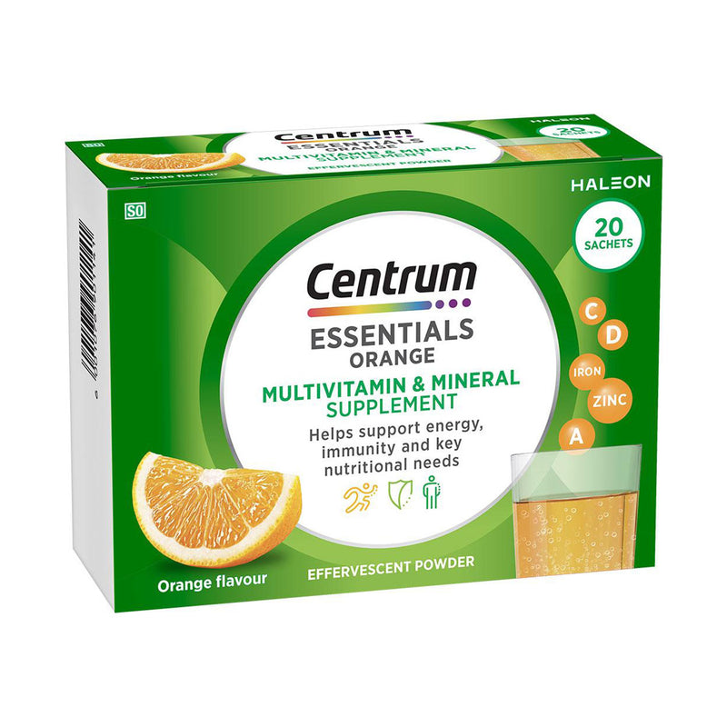 Centrum Essentials Orange Effervescent 20 Sachets