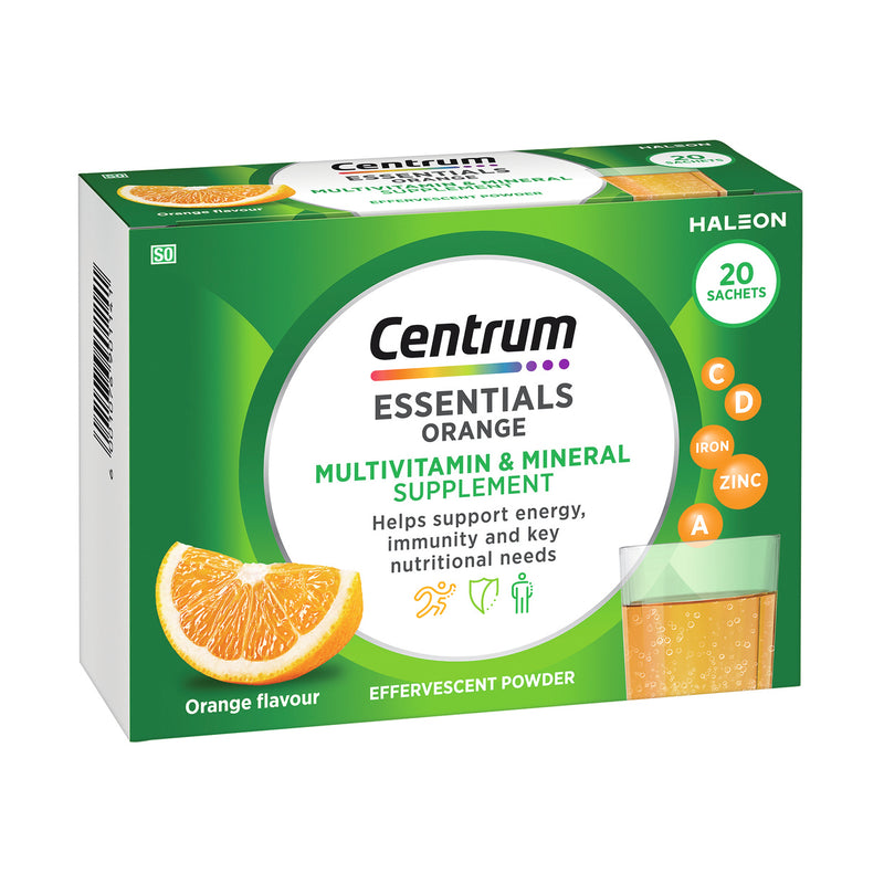 Centrum Essentials Orange Effervescent 20 Sachets