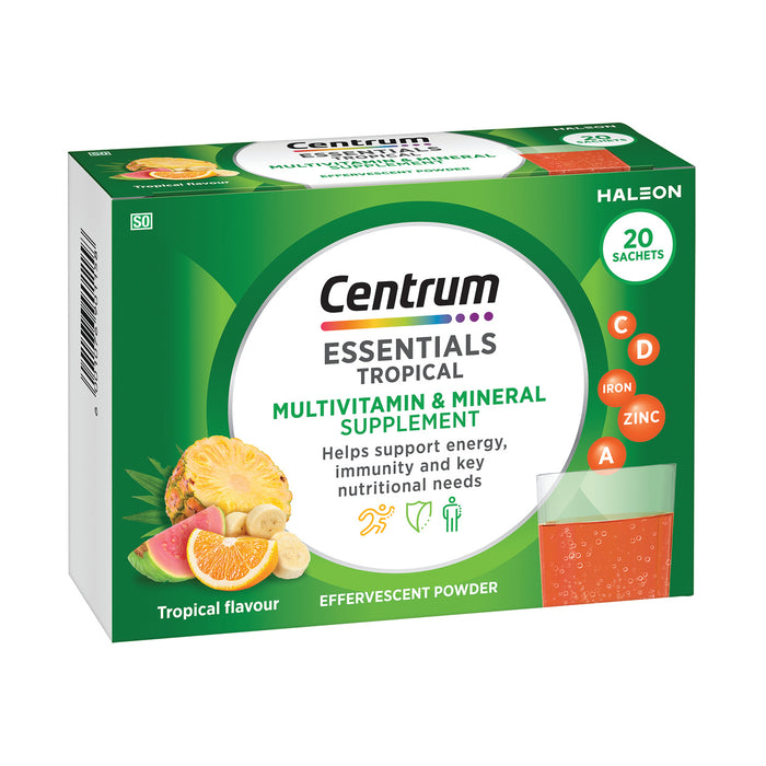 Centrum Essentials Tropical Effervescent 20 Sachets