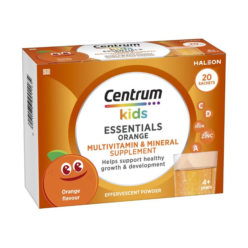 Centrum Kids Essentials Orange Effervescent 20 Sachets