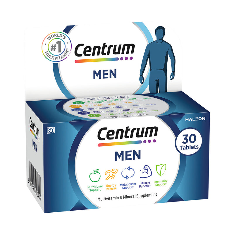 Centrum Men Multivitamin & Mineral Supplement 30 Tablets