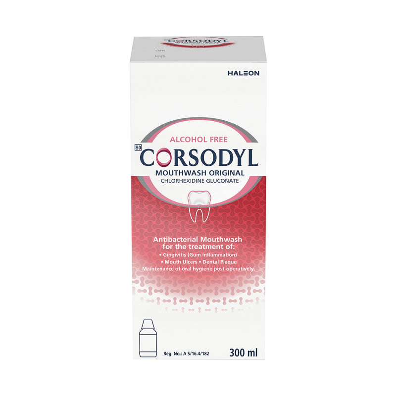 Corsodyl Antibacterial Mouthwash Original 300ml