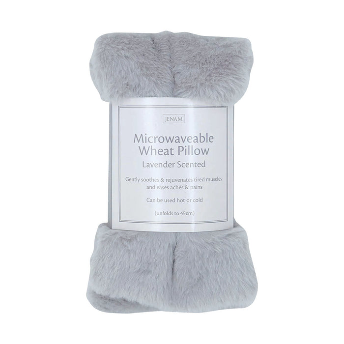 Cosy Microwaveable Wheat Pillow Lavender Scented Grey