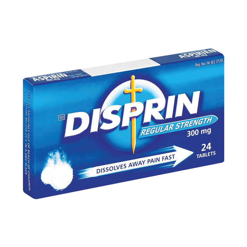 Disprin Regular Strength 300mg 24 Tablets