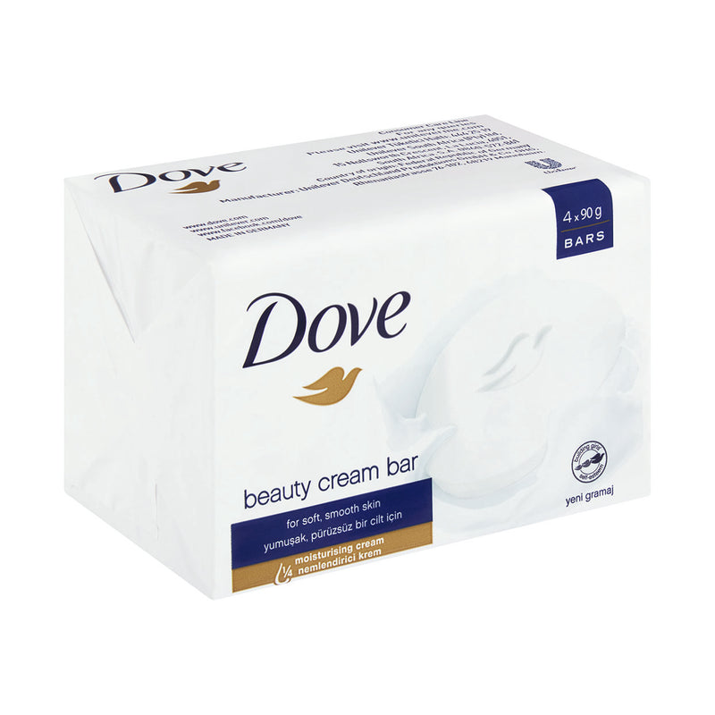 Dove Beauty Bar White 90g x 4 Bars