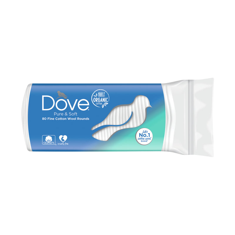 Dove Cotton Wool Rounds 80
