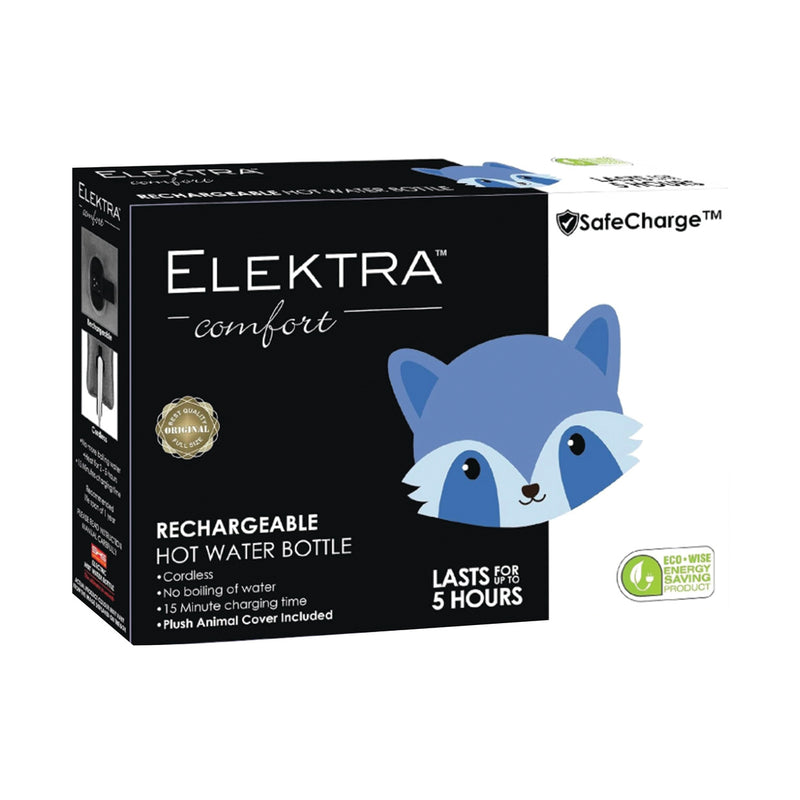 Elektra Electric Hot Water Bottle Racoon