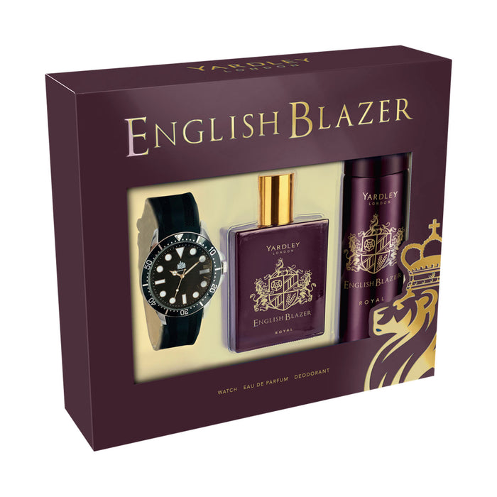 English Blazer Royal EDT Spray & Watch Gift Set