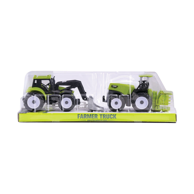 Farm Friction Tractor 2 Truck Set